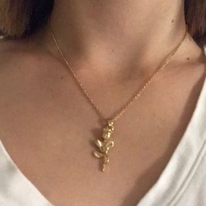 Gold Rose necklace